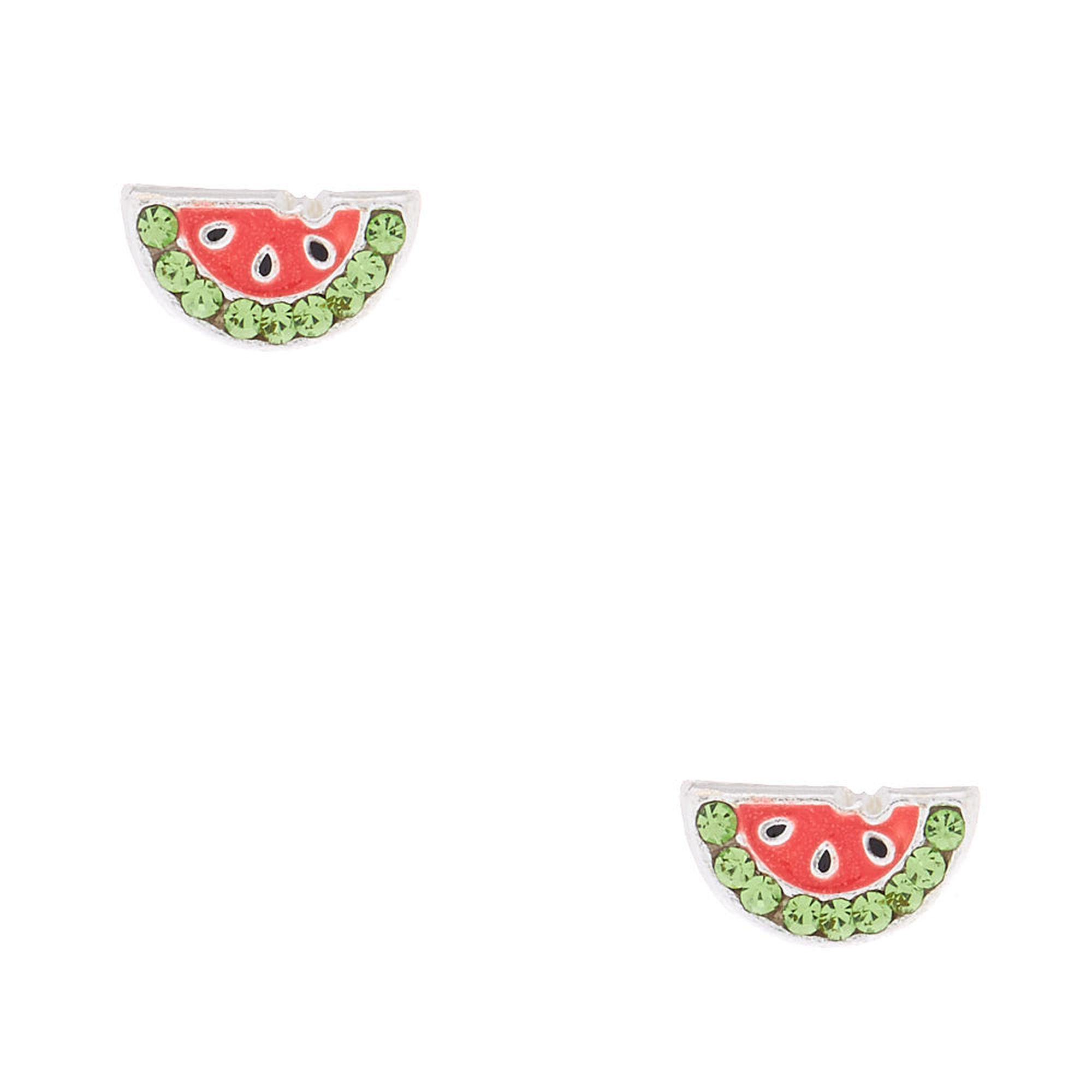 Claire's watermelon earrings
