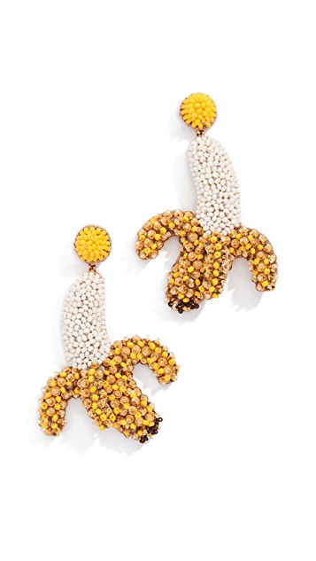 Deepa Gurnani banana earrings