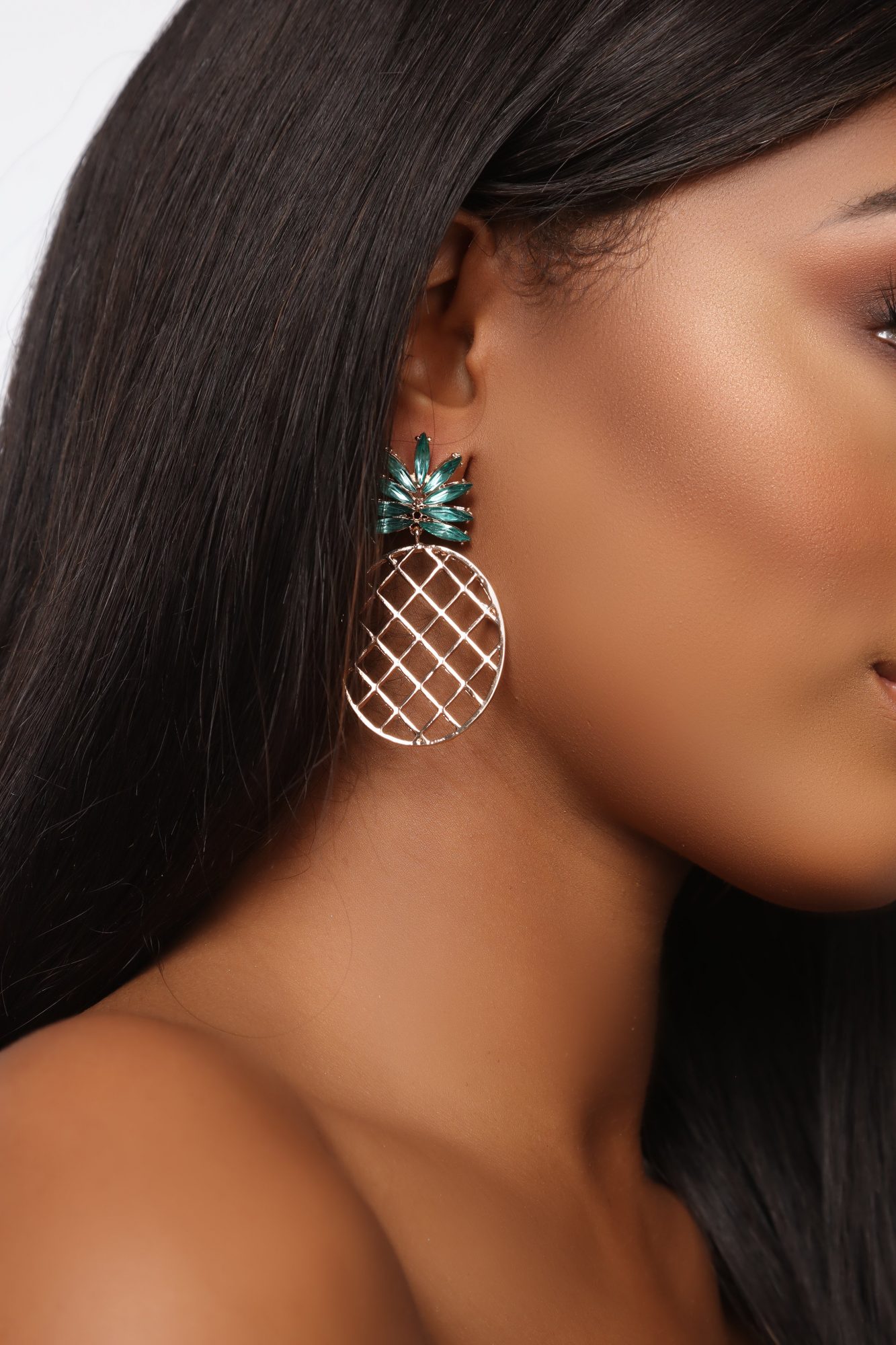 Fashion Nova pineapple earrings