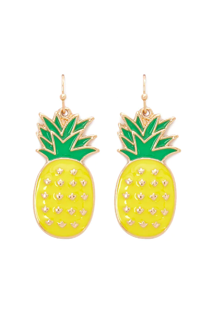 Forever 21 pineapple earrings