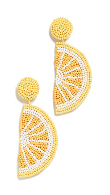 Kenneth Jay Lane lemon earrings