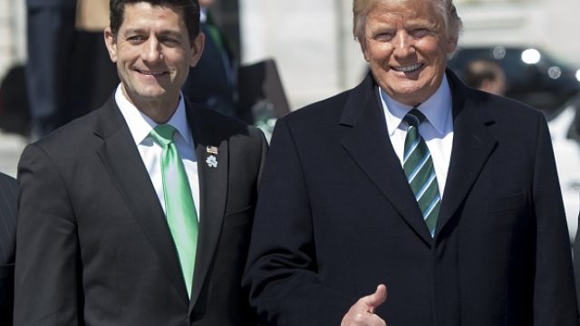 President Donald Trump and former Speaker of the House Paul Ryan