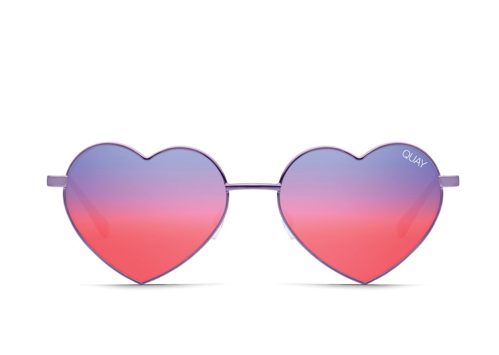Quay Australia heart-shaped sunglasses