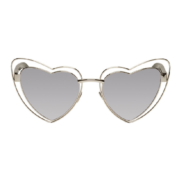 Saint Laurent heart-shaped sunglasses