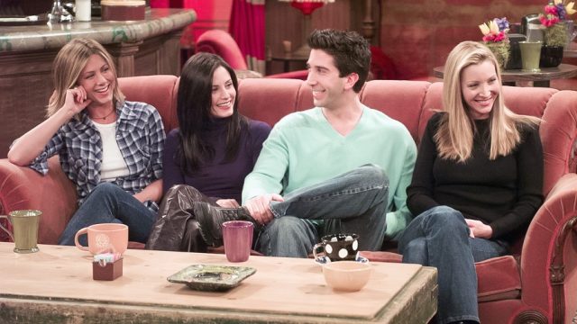 Friends scene in Central Perk