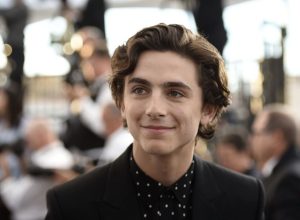 Timothée Chalamet walking the red carpet at the 25th Annual Screen Actors Guild Awards