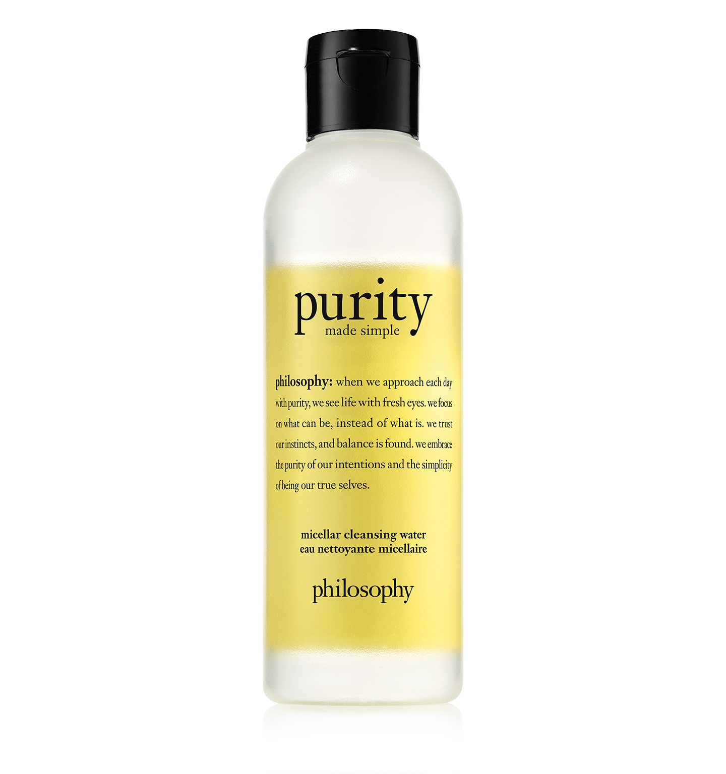 philosophy purity made simple micellar cleansing water bottle