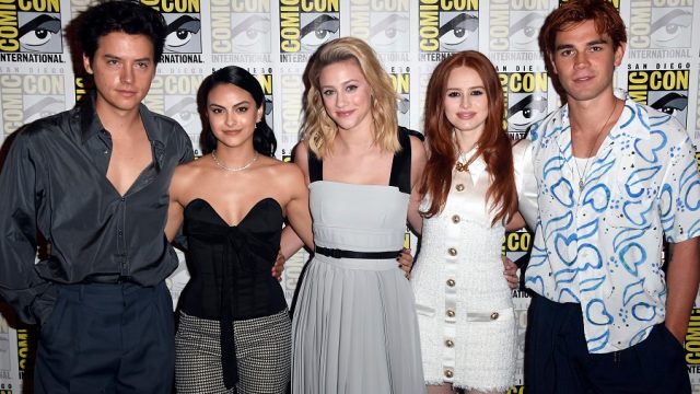 Lili Reinhart and Cole Sprouse and the rest of the Riverdale cast