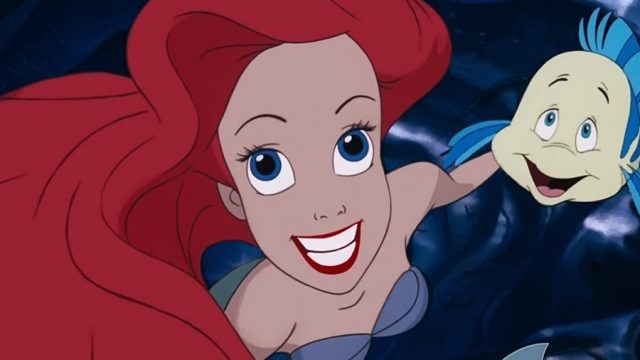The Little Mermaid Ariel with Flounder