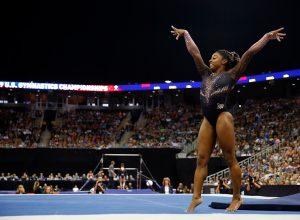 Simone Biles floor routine gymnastics