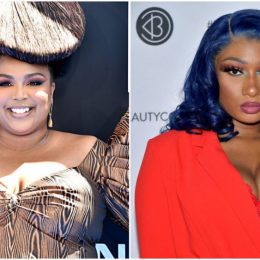 Side-by-side photos of Lizzo and Megan Thee Stallion