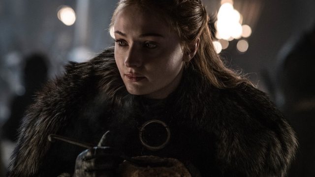 Sophie Turner as Sansa Stark in Game of Thrones