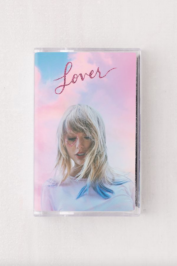Taylor Swift's album "Lover" on cassette tape