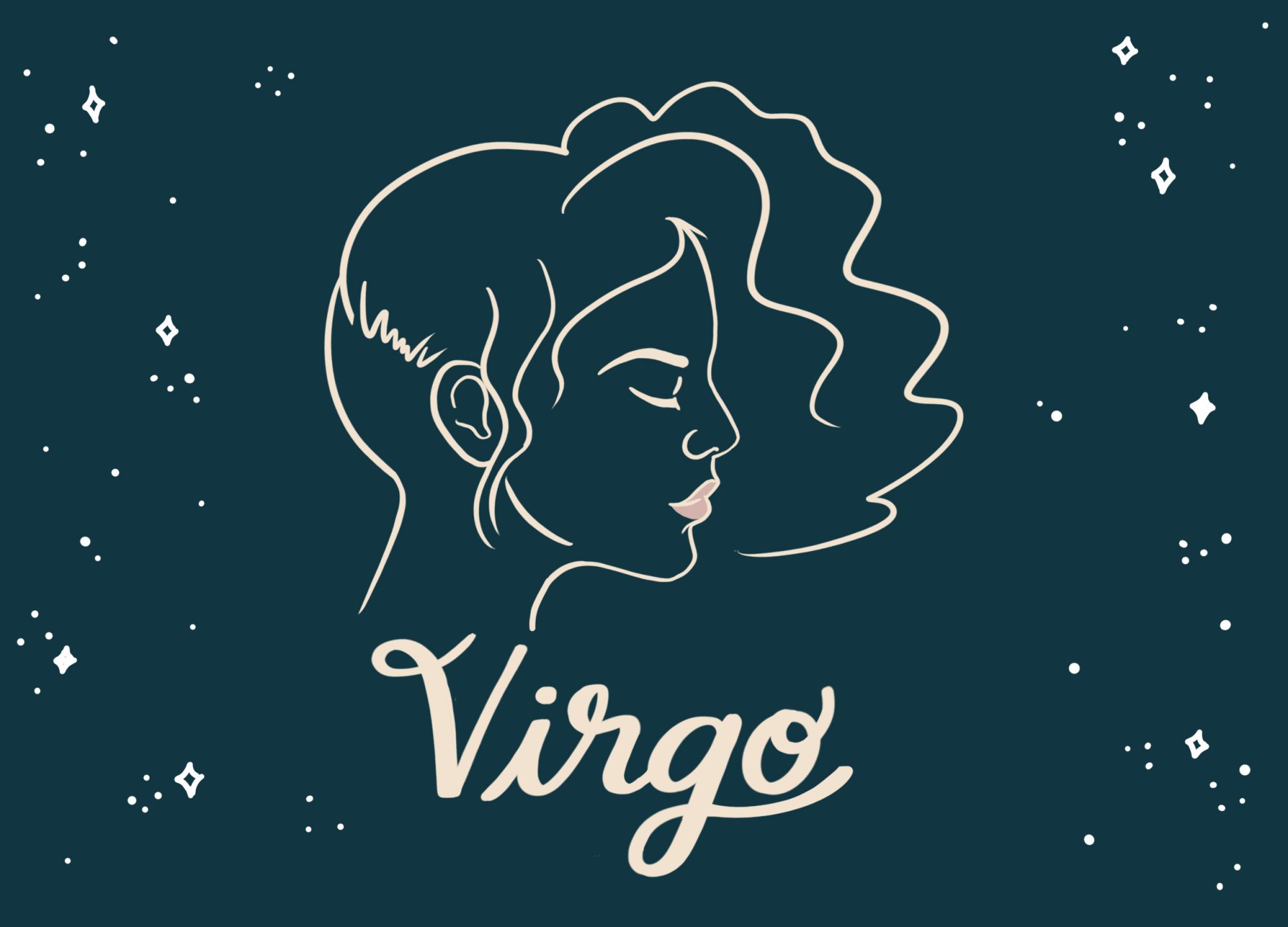 Virgo. UBC Virgo. Рождество дети рисунок вектор.