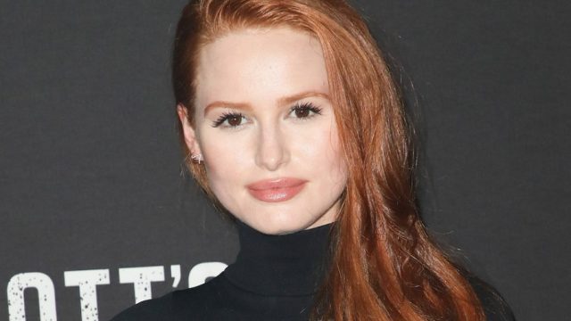 Madelaine Petsch posing at the Knott's Scary Farm and Instagram's Celebrity Night at Knott's Berry Farm in 2017