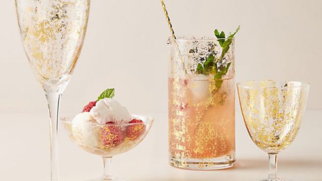 anthropologie foiled glasses home sale