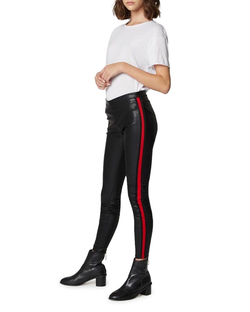 Blank NYC Track Record - Vegan Leather Pants - Black Pants - Lulus