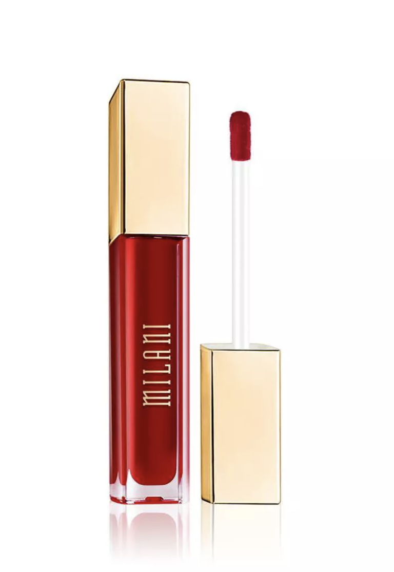 Milani matte lipstick in divine red, best matte red lipstick, dark skin matte lipstick