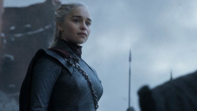 emilia clarke as daenerys in the game of thrones series finale