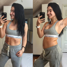 posed vs. relaxed fitness Instagram
