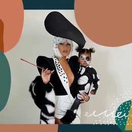 khloe kardashian mommy-and-me halloween costume with true