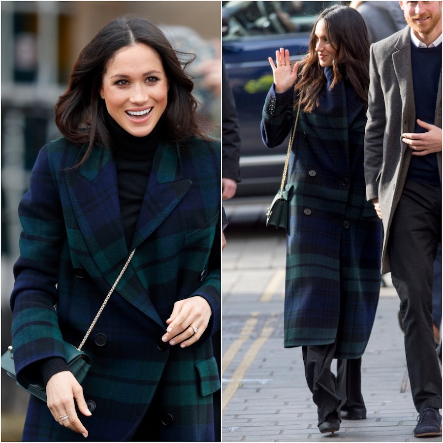 Meghan markle sale checked coat