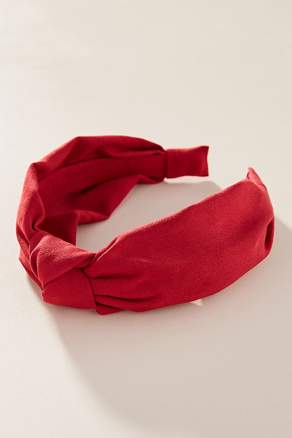 anthropologie knotted headband in read, anthropologie gift guide 2019