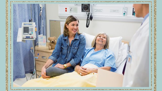 mom in hospital