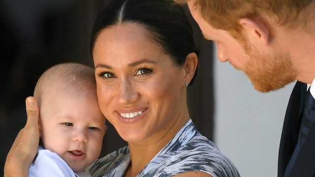 baby archie with meghan markle and prince harry