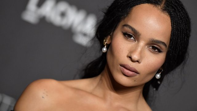 zoe kravitz on the red carpet