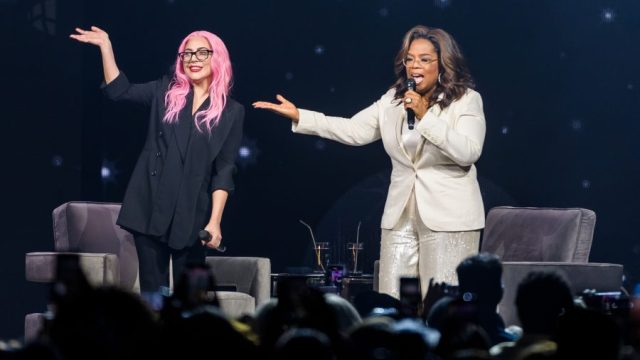 Lady Gaga and Oprah