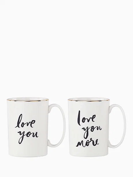 kate spade mugs that say i love you