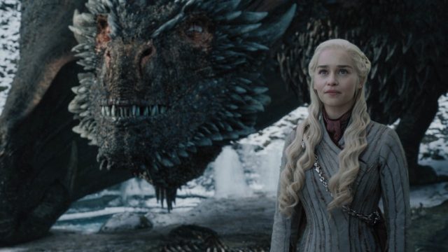daenerys and drogon from game of thrones