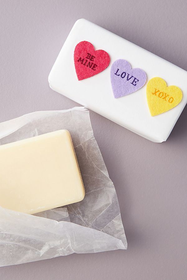 anthropologie viv candy hearts valentines day soap gift idea