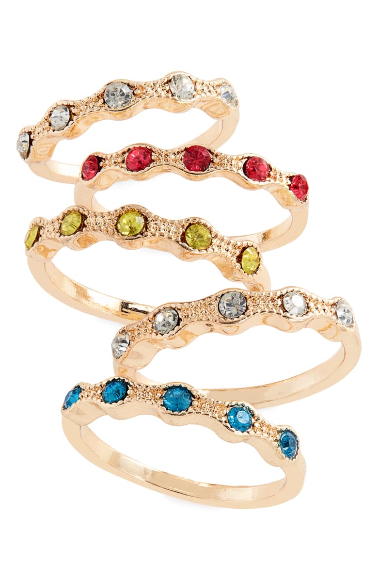 stackable birthstone rings, stackable gemstone rings