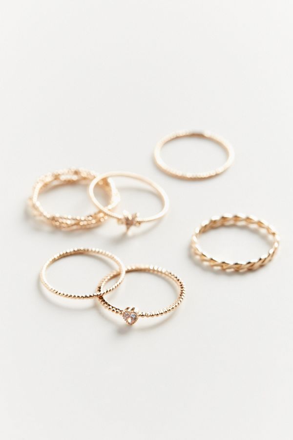 urban outfitters stackable gold rings, petite stakable rings