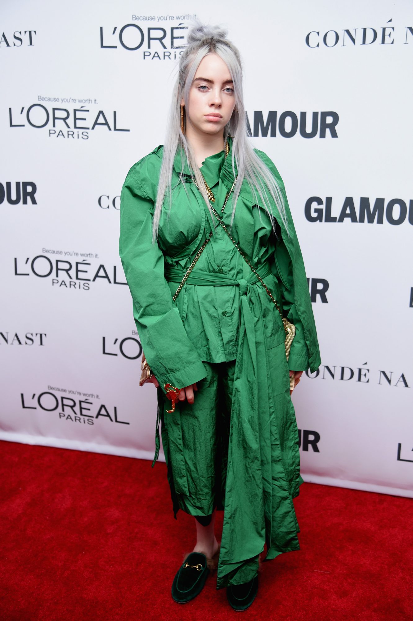 Billie Eilish's Lime Green Louis Vuitton Outfit