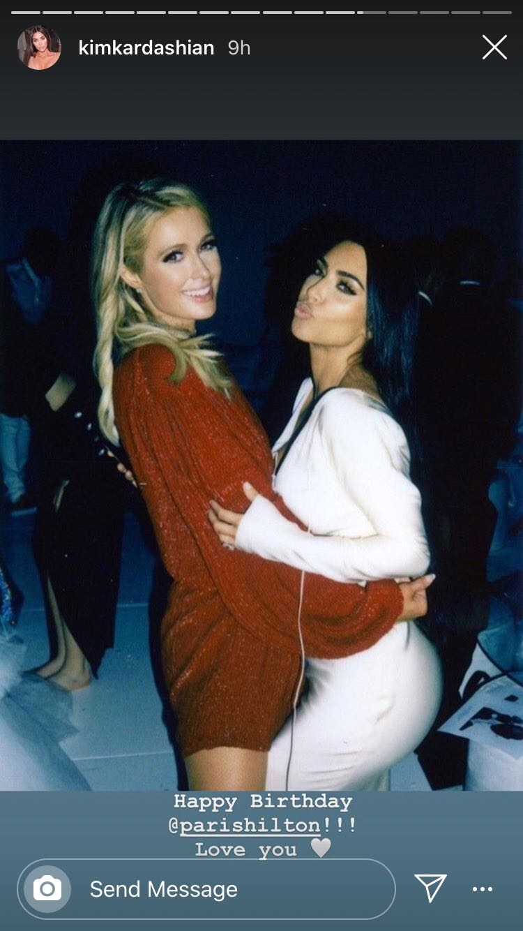 Kim Kardashian & Paris Hilton Stage a 2000s Throwback In Matching