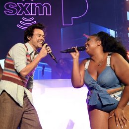 harry styles and lizzo performing Juice