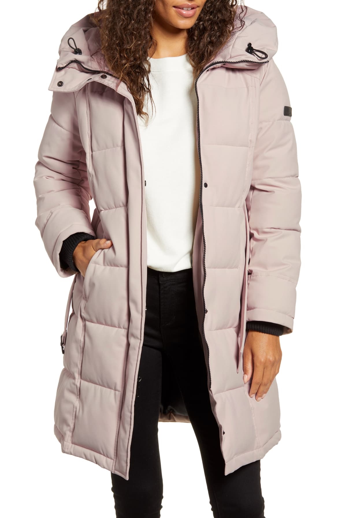 pink sam edelman winter puffer coat at nordstrom winter sale