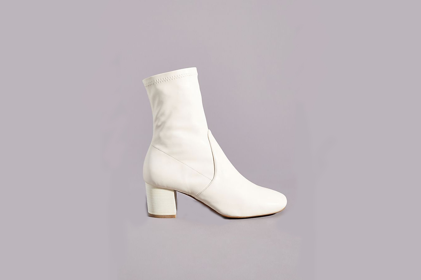 Anthropologie white booties