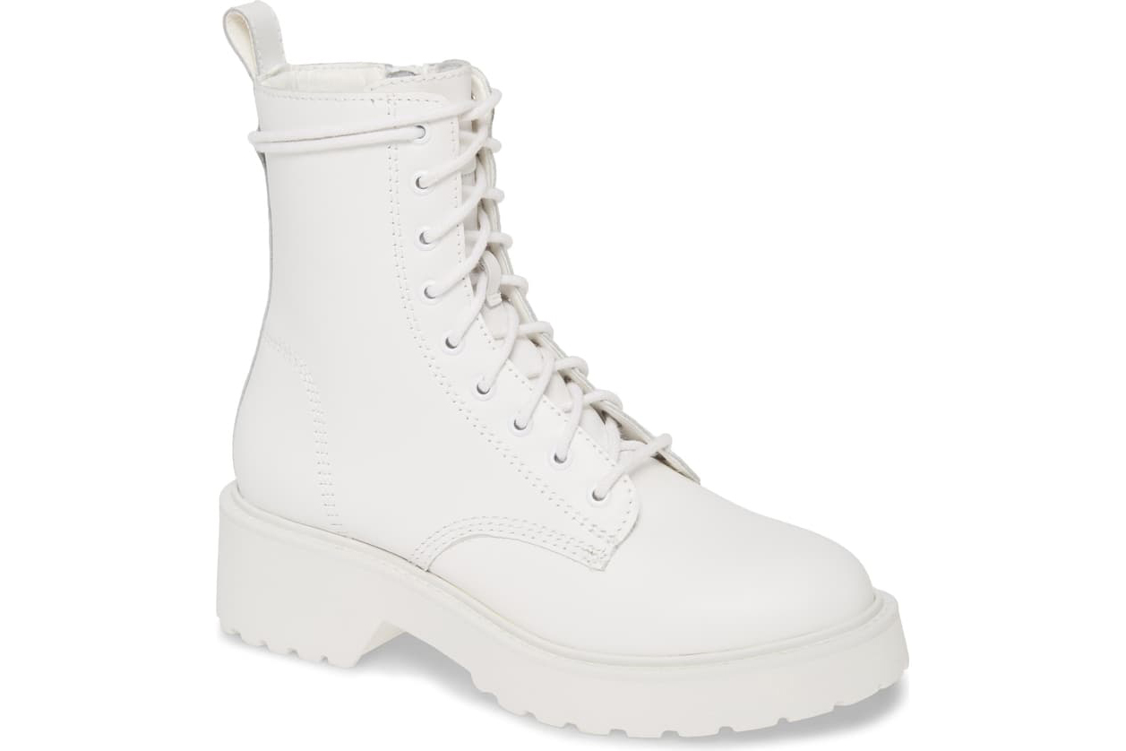 White combat sale boots steve madden