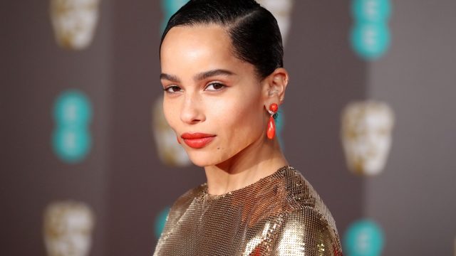 zoe kravitz on the red carpet