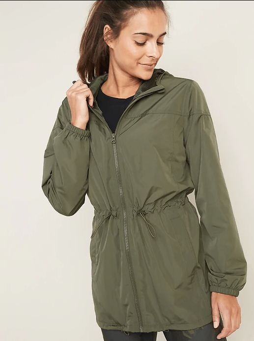 old navy waterproof womens rain jacket