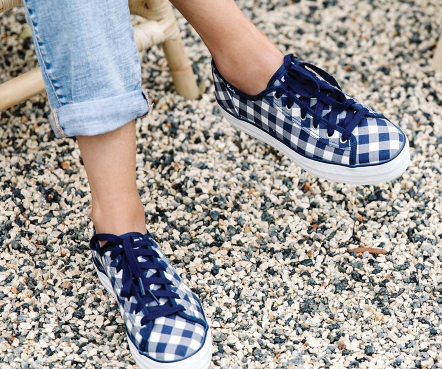 Checkered keds store