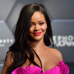 Rihanna at her Fenty Beauty event