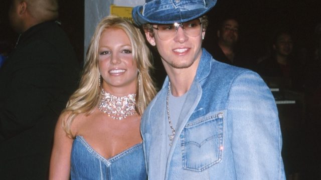 justin timberlake and britney spears wearing denim on denim