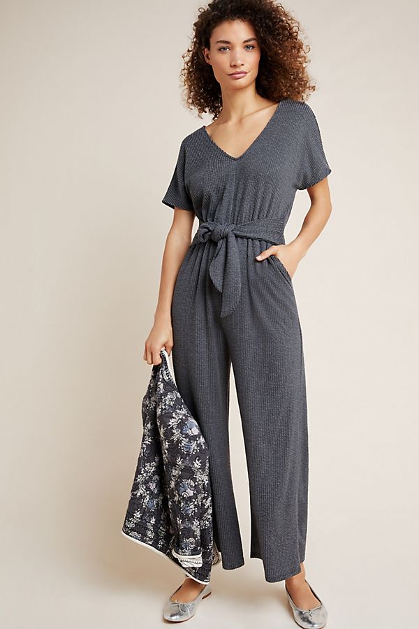 anthropologie textured jumpsuit sale, work from home clothes