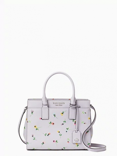 Buy KATE SPADE Spade Flower Cherry Blossom Coated Canvas All Day Satchel Bag  | Off-White Color Women | AJIO LUXE