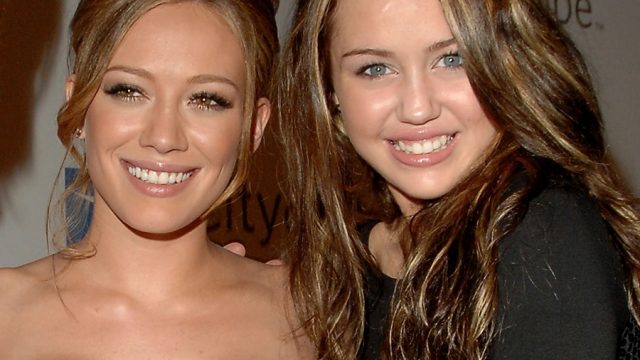 hilary duff and miley cyrus throwback photo